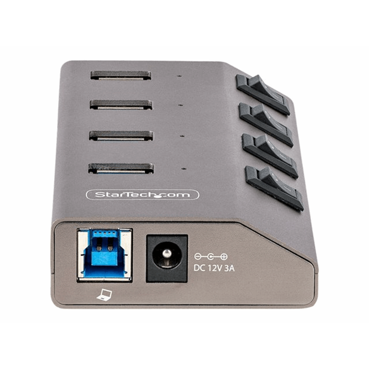 4-Port Self-Powered USB-C Hub 4x BC 1.2