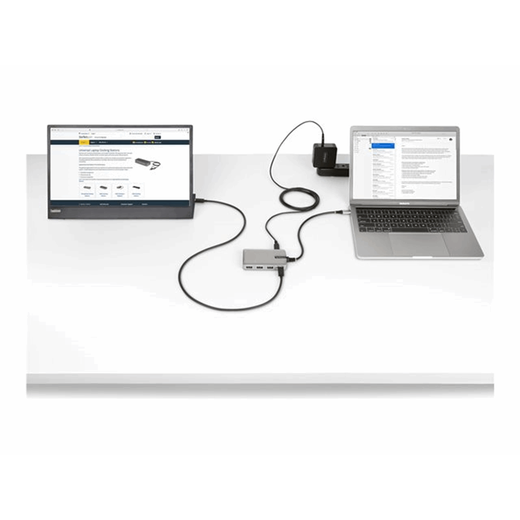 4-Port USB-C Hub with USB-C Video Output
