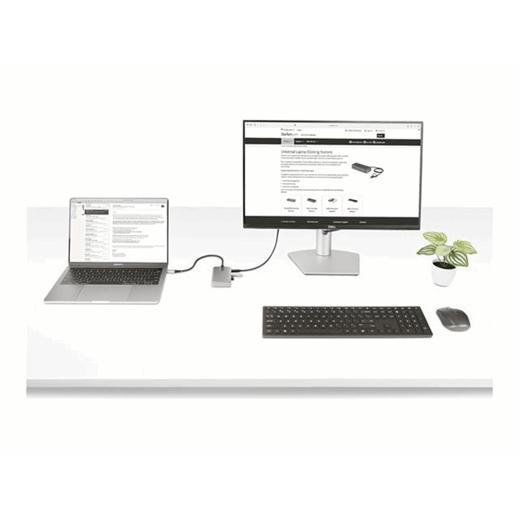 4-Port USB-C Hub with USB-C Video Output