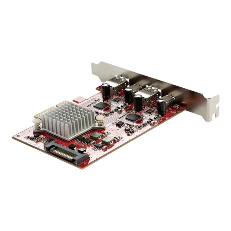 4-Port USB PCIe Card - 10Gbps 2x USB-C 2