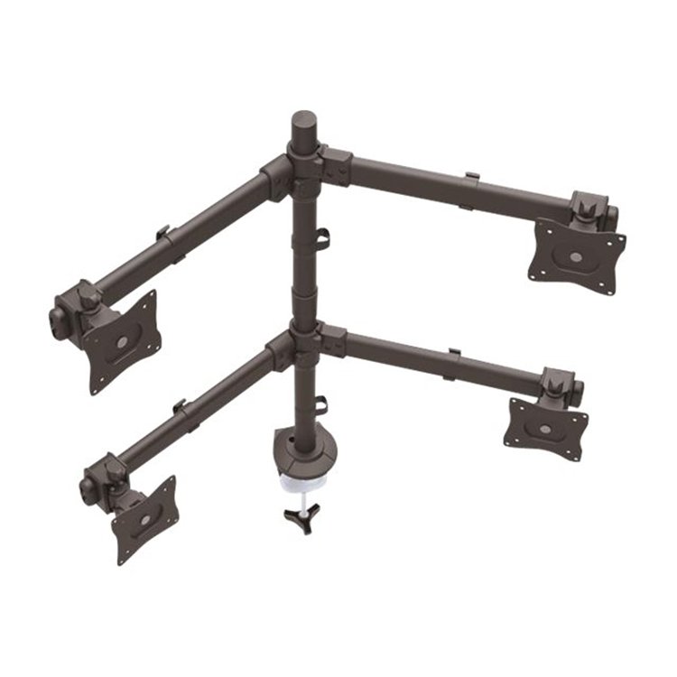 Desk Mount Quad Monitor Arm - Steel Desk Mount Quad Monitor Arm - Steel