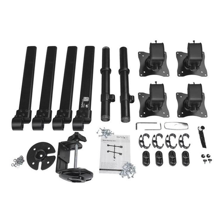Desk Mount Quad Monitor Arm - Steel Desk Mount Quad Monitor Arm - Steel