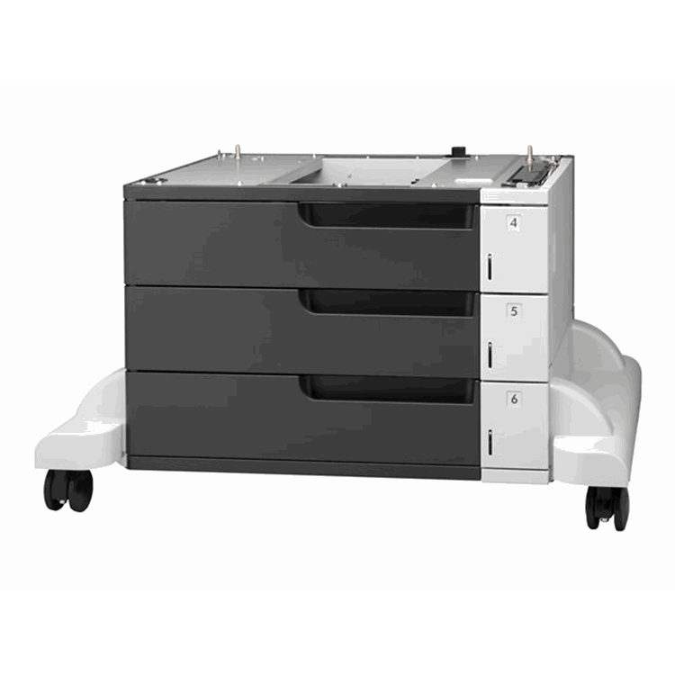 LaserJet 3x500-sheet Feeder and Stand