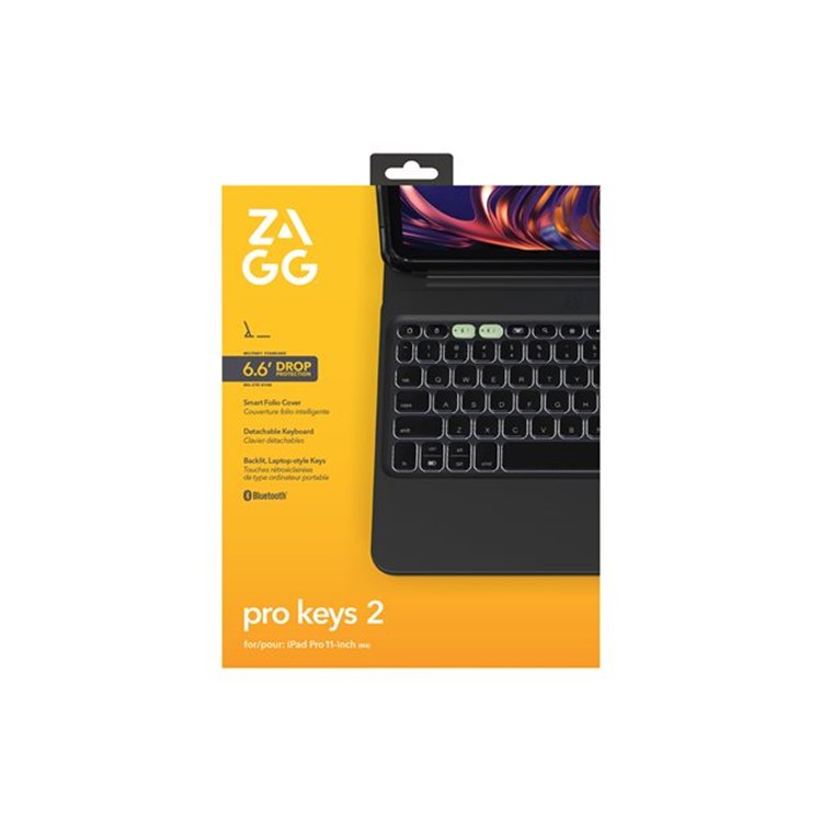 ZAGG KB ProKey 2 iPad Pro 11 M4 Bl Germa ZAGG KB ProKey 2 iPad Pro 11 M4 Bl Germa