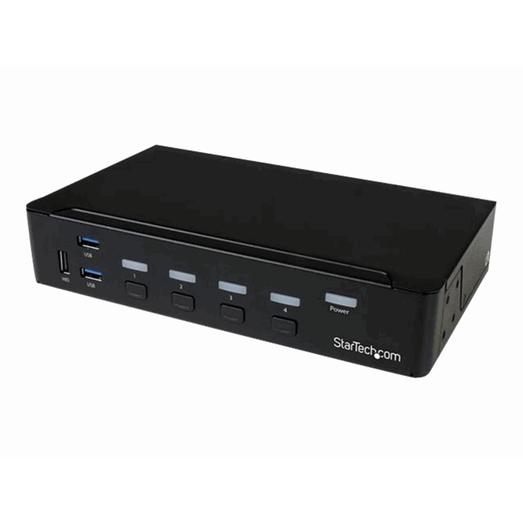 4-Port DisplayPort KVM - USB 3.0 - 4K