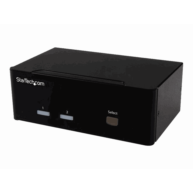 2-port KVM Switch w/ Dual VGA - USB 2.0