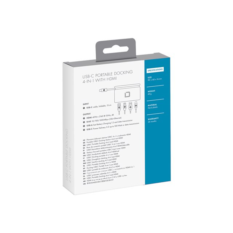 DICOTA USB-C Portable Docking 4-in-1