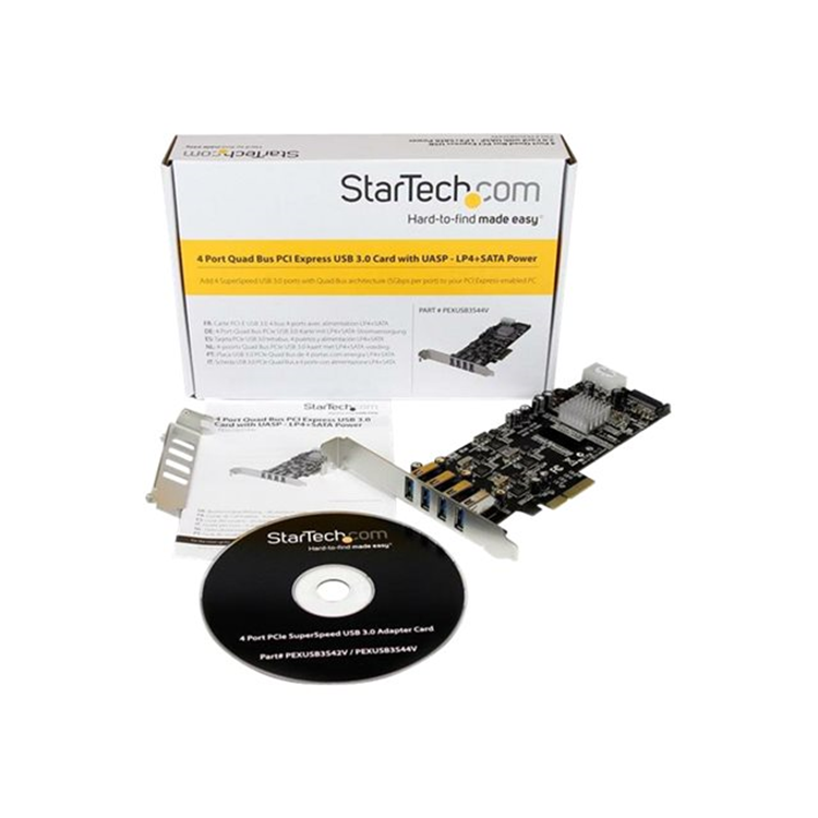 4 Port Quad Bus PCIe USB 3.0 Adapter Car