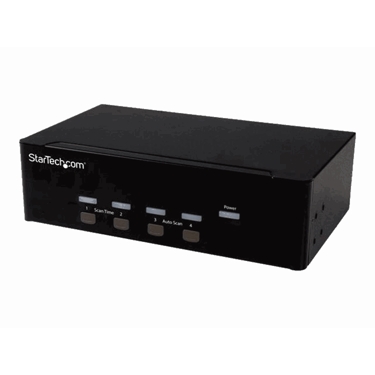 4-port KVM Switch w/ Dual VGA - USB 2.0