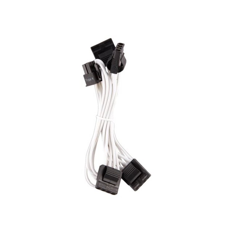 Premium Individually Sleeved DC Cable Pro Kit Type 4 (Generation 4) WHITE