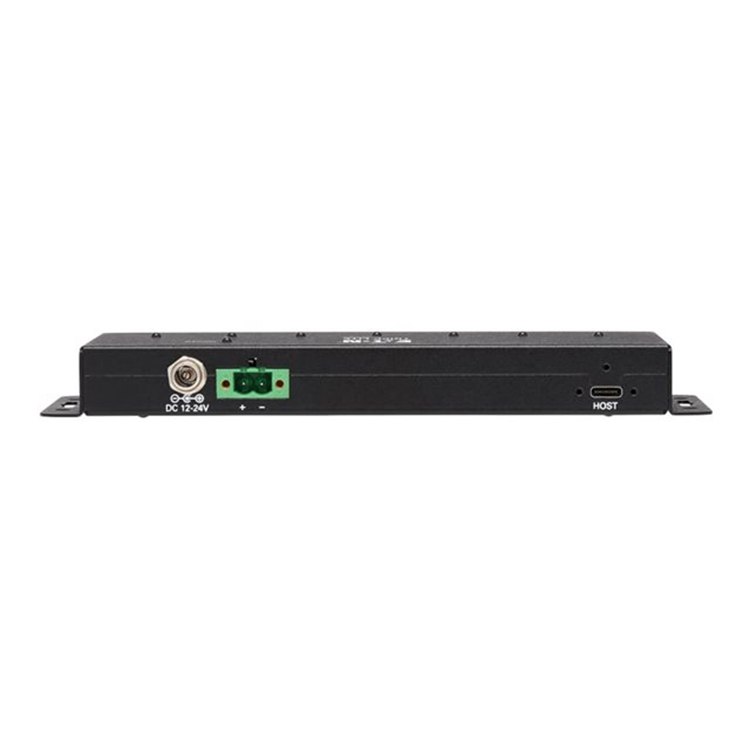 Industrial 7-Port USB-C Hub Gen2 10G 4xUSB-A and 3x USB-C Ports W 15Kv ESD Immunity 2Kv Surge Industrial 7-Port USB-C Hub Gen2 10G 4xUSB-A and 3x USB-C Ports W 15Kv ESD Immunity 2Kv Surge