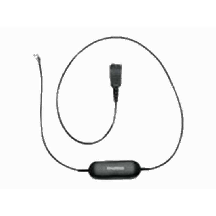 Jabra GN1200 smartcord coiled QD-RJ10 for connecting wired headsets to deskphone