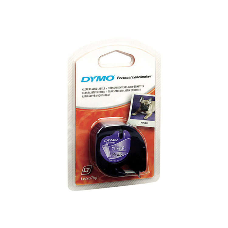 LETRATAG TAPE PLASTIC TRANSPARANT