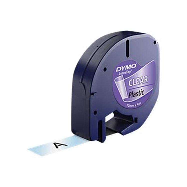 LETRATAG TAPE PLASTIC TRANSPARANT