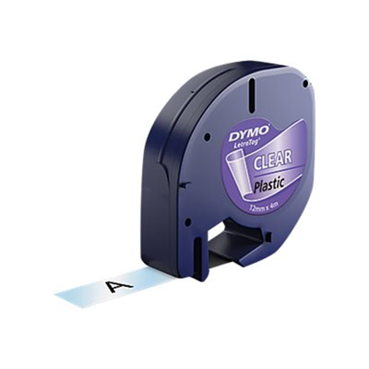 LETRATAG TAPE PLASTIC TRANSPARANT