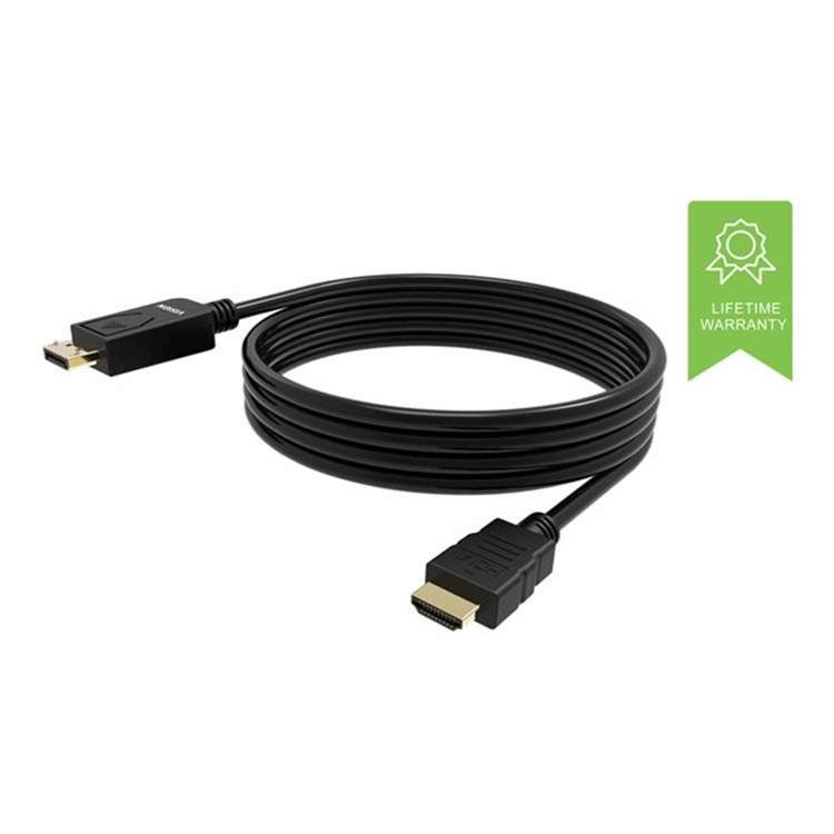 VISION 2m Black DP to HDMI cable