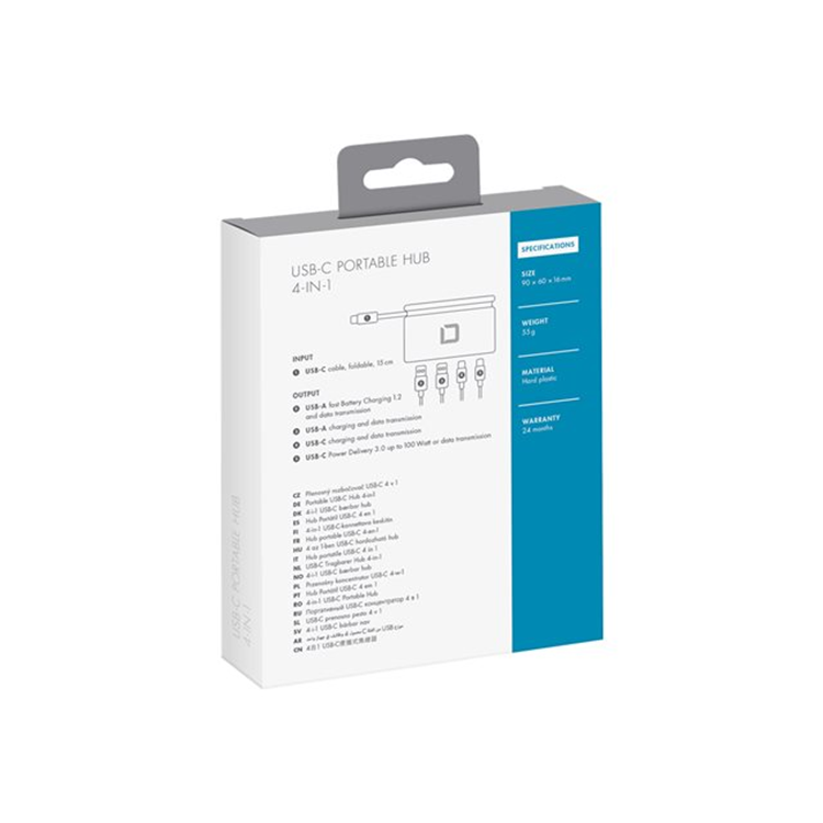 DICOTA USB-C Portable Hub 4-in-1