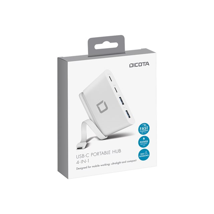 DICOTA USB-C Portable Hub 4-in-1