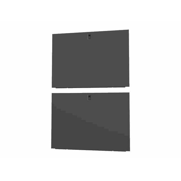 48U x 1200mm Deep Split Side Panels Blac