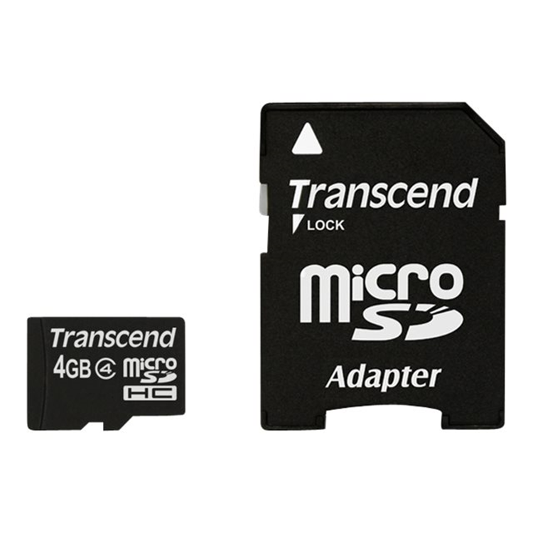 4GB microSD w/adapter Class4