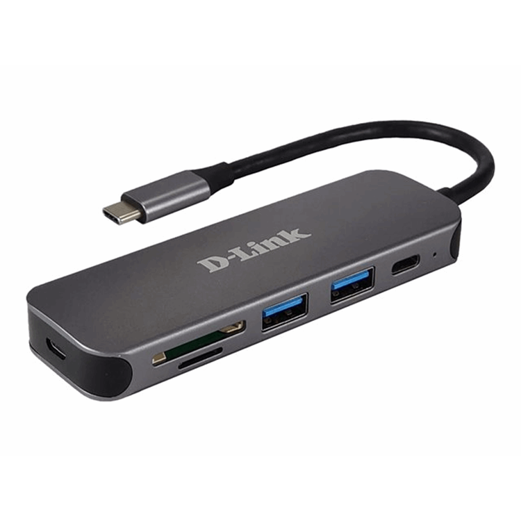 5-in-1 USB-C Hub with Card Reader
