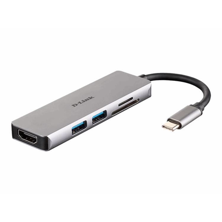 5-in-1 USB-C Hub with HDMI and SD/microS