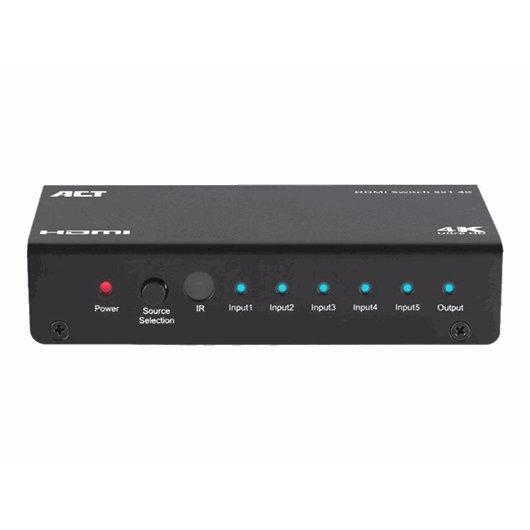 5 X 1 HDMI SWITCH,3D/4K REMOTE. 1 stk