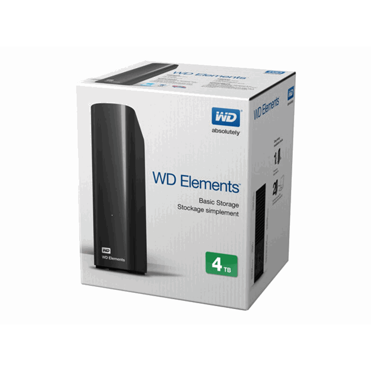Elements Black 4TB EU-Plug USB3/2 3.5IN