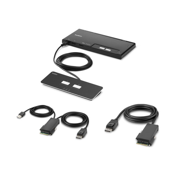 BELKIN 2-Port Single Head DP KVM Switch BELKIN 2-Port Single Head DP KVM Switch
