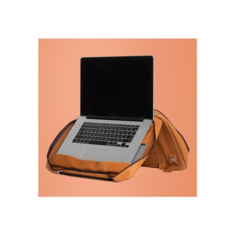 VIVA LAPTOP BAG 15.6IN BROWN - LEATHER