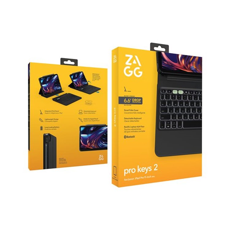 ZAGG KB ProKey 2 iPad Pro 11 M4 Bl Frenc ZAGG KB ProKey 2 iPad Pro 11 M4 Bl Frenc