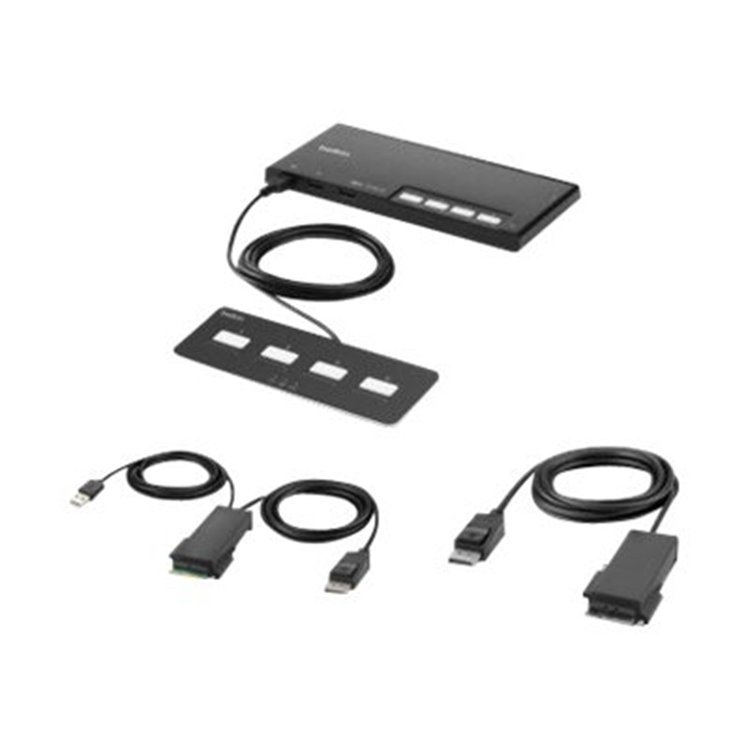 BELKIN 4-Port Single Head DP KVM Switch BELKIN 4-Port Single Head DP KVM Switch