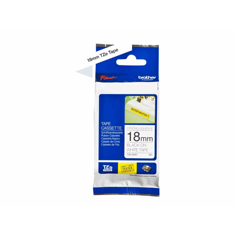 Tape/18mm black on white f P-Touch TZE Tape/18mm black on white f P-Touch TZE