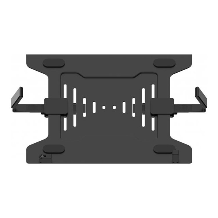 VISION Monitor Desk Post Dual Black VISION Monitor Desk Post Dual Black