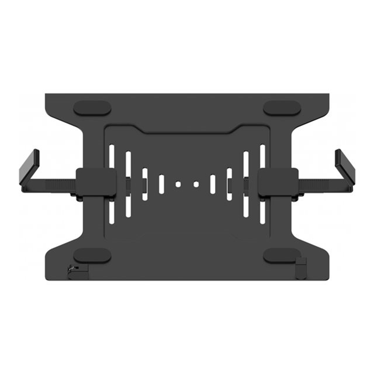 VISION Monitor Desk Post Dual Black VISION Monitor Desk Post Dual Black