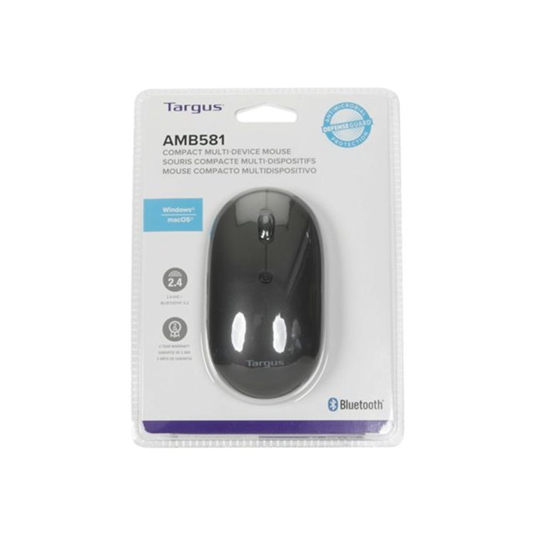 Targus Antimicrobial Compact Dual Mode Wireless Optical Mouse