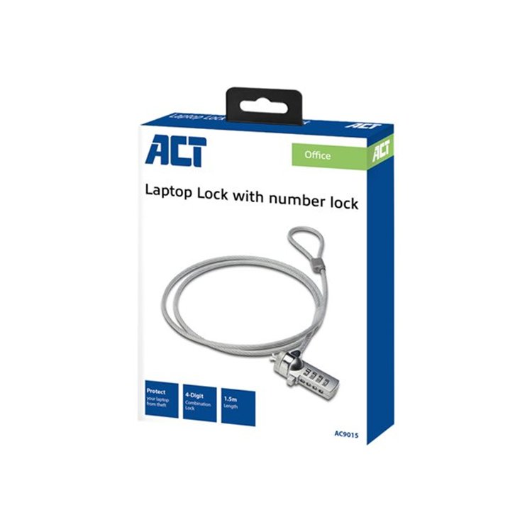 NOTEBOOK LOCK NUMBER 1.5 METER. 1 stk