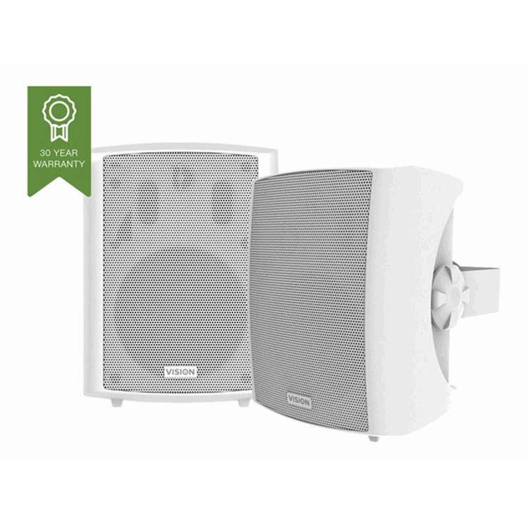 VISION 5.25" Pair White Wall Speakers VISION 5.25" Pair White Wall Speakers