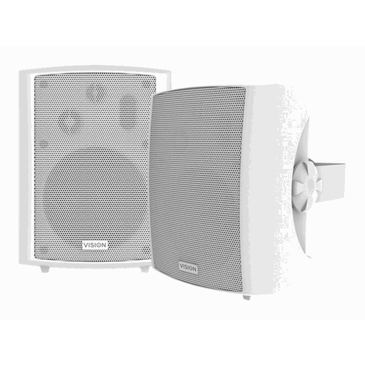 VISION 5.25" Pair White Wall Speakers VISION 5.25" Pair White Wall Speakers