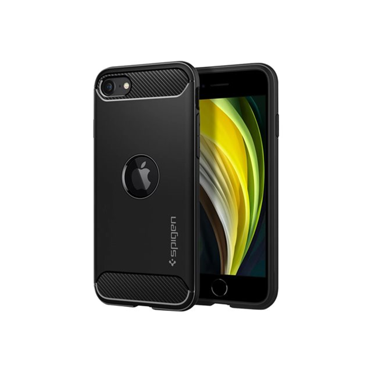 Spigen iPh SE 2020 Rugg Armor Matte Bla