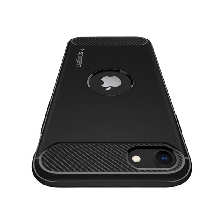 Spigen iPh SE 2020 Rugg Armor Matte Bla Spigen iPh SE 2020 Rugg Armor Matte Bla