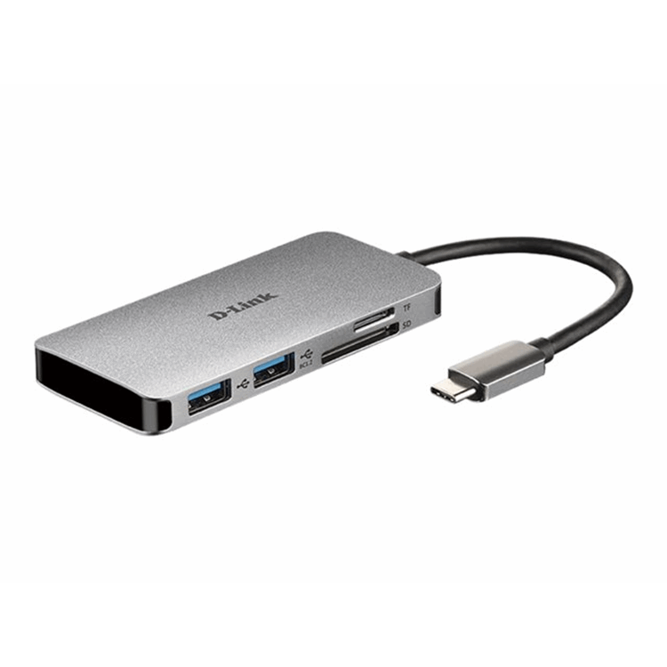 6-in-1 USB-C Hub with HDMI/Card Reader