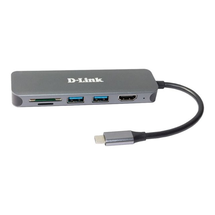 6-in-1 USB-C Hub with HDMI/Card Reader