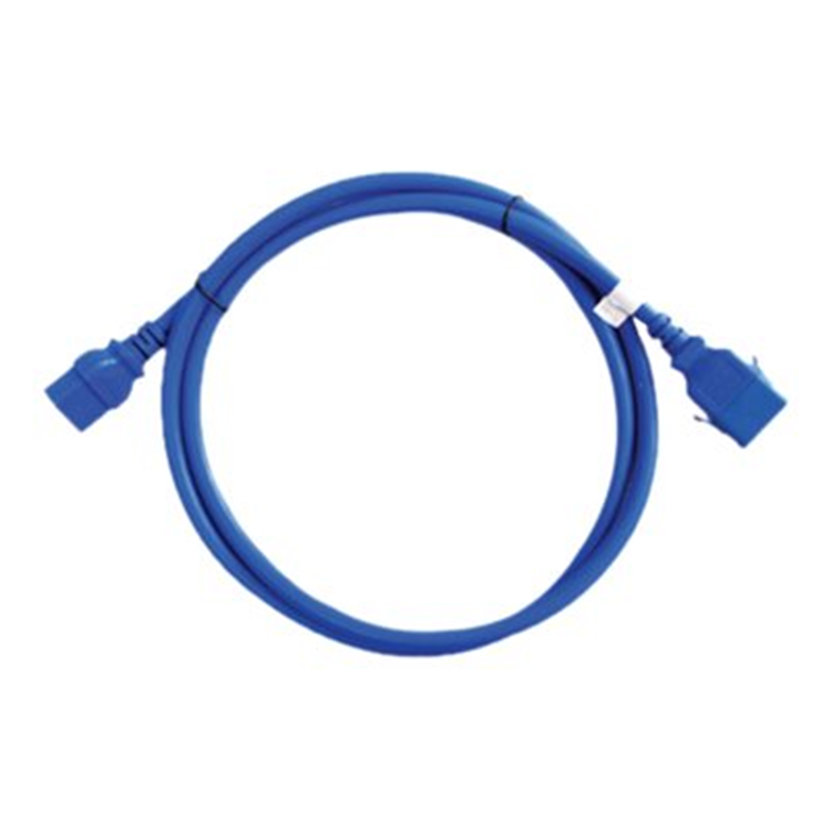 6 locking cables 0.5M black IEC C-14/15