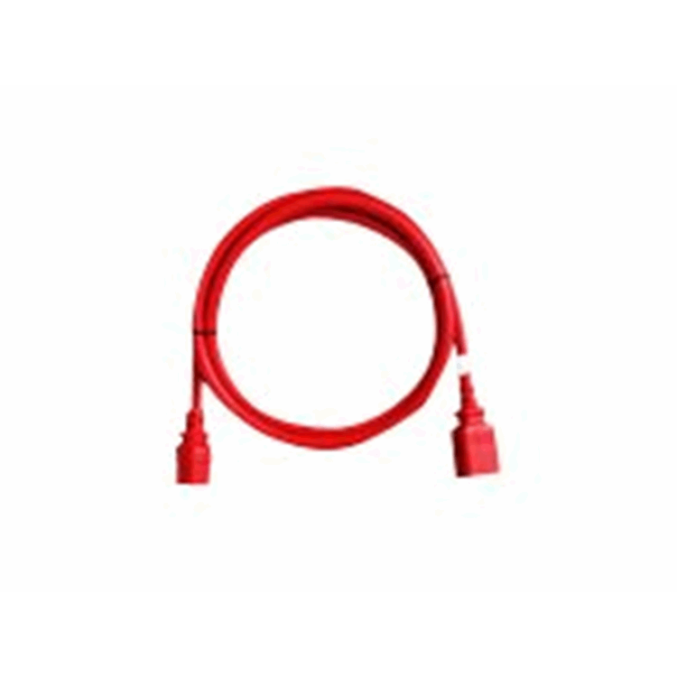 6 locking cables 0.5M red IEC C-14/13