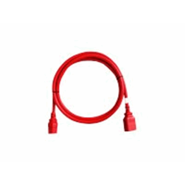 6 locking cables 0.5M red IEC C-20/C-19