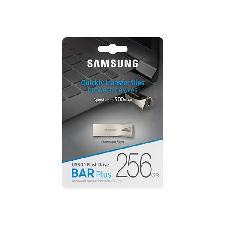 256GB BAR PLUS USB - CHAMPAGNE SILVER 256GB BAR PLUS USB - CHAMPAGNE SILVER