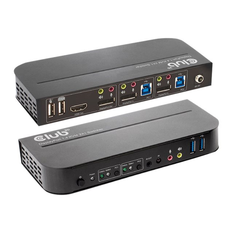 DISPLAYPORT /HDMI KVM SWITCH FOR DUAL DISPLAYPORT 4K60HZ