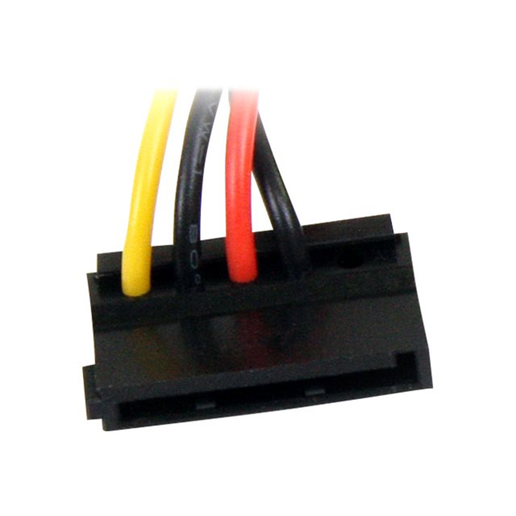 6in 4 Pin Molex to Right Angle SATA Powe