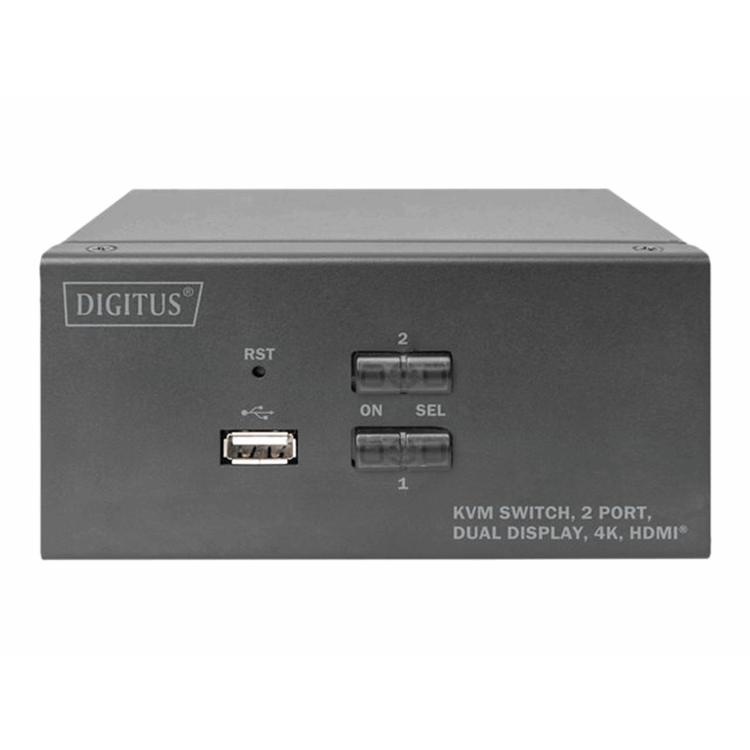 KVM Switch 2 Port Dual Display Desktop H